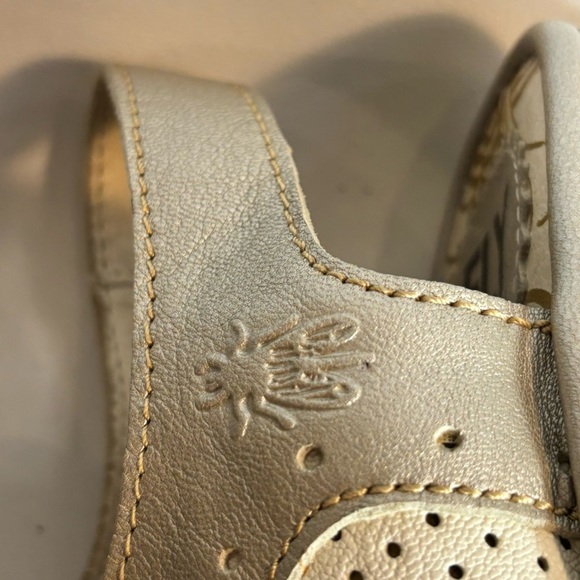 FLY LONDON Sz 38 Yuta Lace Up Leather Sandals Wedge Style Heel NEW WITH TAG - Picture 8 of 13